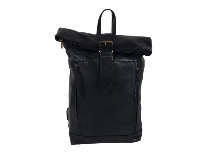 Черна кожена раница - Moris Черна кожена раница - Moris