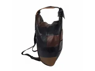 Цветна раница - чанта от естествена кожа - Ashli