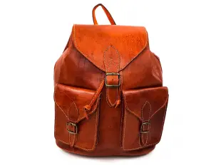 Дамска раница ръчна изработка кожа - Мароко