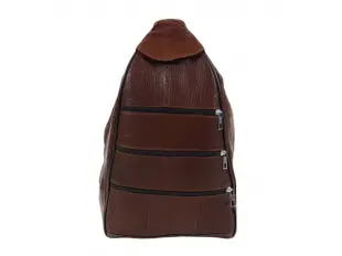 Кафява раница - чанта от естествена кожа - Ashli