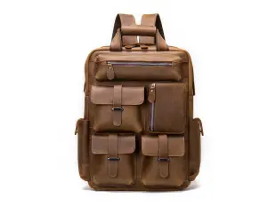 Раница от естествена кожа - Vurun