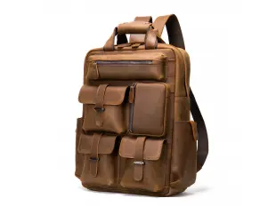 Раница от естествена кожа - Vurun