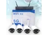5G Комплект с 4 безжични камери Full HD
