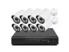 Комплект 8 камери за вътрешно/външно видеонаблюдение FULL HD AHD 4 + DVR - интернет връзка CCTV