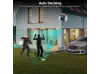 Двойна външна въртяща WiFi AI камера 8MP с два обектива, ICSee, Черна