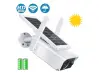 Комплект 2бр. Водоустойчива Wifi соларна безкабелна камера FullHD