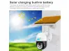 Соларна безжична въртяща се камера със SIM карта 4G / WIFI 3MP проследяване на обект