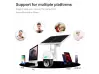 Соларна безжична въртяща се камера със SIM карта 4G / WIFI 3MP проследяване на обект