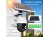 Соларна безжична въртяща се камера WIFI 3MP проследяване на обект