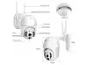 Външна въртяща WiFi AI камера 5MP, ICSee, Бяла