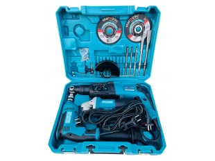 Комплект от перфоратор, ъглошлайф 125 мм и бормашина 1200W KraftRoyal