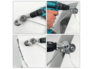 Приставка за винтоверт за рязане на ламарина