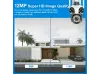 Тройна външна въртяща WiFi AI камера 12MP с три обектива и  10x ZOOM, ICSee, Бяла