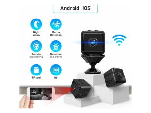 Мини WiFi магнитна камера X9 1080p HD  Мини WiFi магнитна камера X9 1080p HD