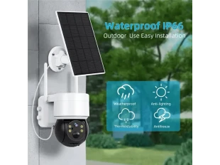 Соларна WIFI камера със соларен панел PTZ 360, 1080P, Full HD, цветно Hощно Bиждане Соларна WIFI камера със соларен панел PTZ 360, 1080P, Full HD, цветно Hощно Bиждане