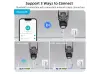2бр. Тройна външна въртяща WiFi AI камера 10MP с три обектива, ICSee, Черна
