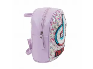 Лилава детска раница с пайети - Tik Tok
