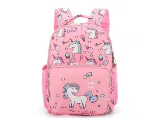 Розова детска раница - еднорог