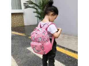 Розова детска раница - еднорог