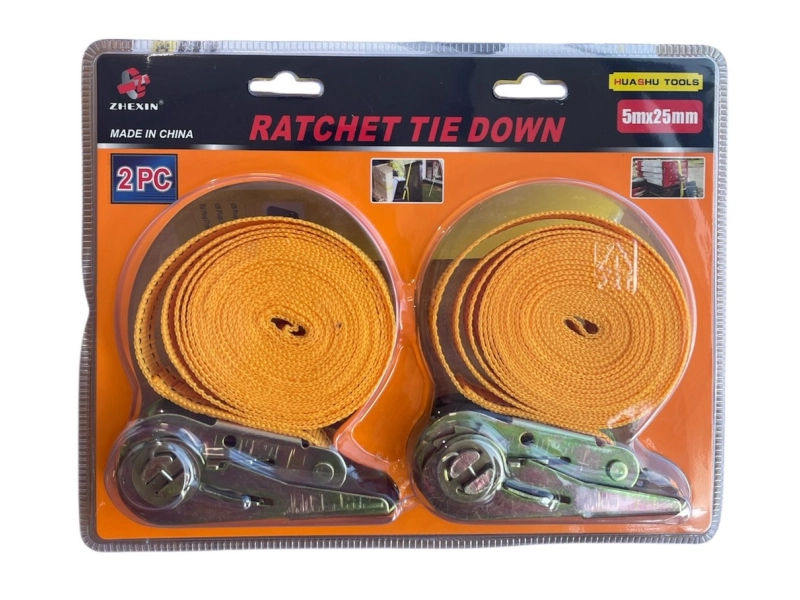 2 броя комплект колани с тресчотка 5м, 255мм - HAUSHU TOOLS 3302