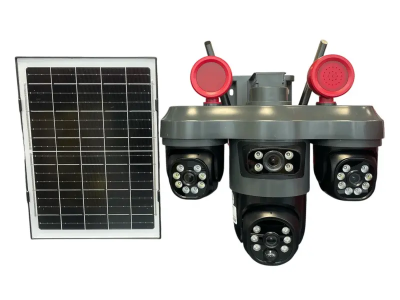 Четворна соларна камера LYLU със SIM карта, 26 диода - V380 Pro - LYLU 3278