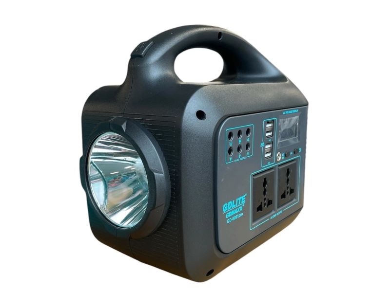 Соларна инверторна система GD-9001 Pro, 12V-220V, 3 крушки, Фенер - GDLITE 3314